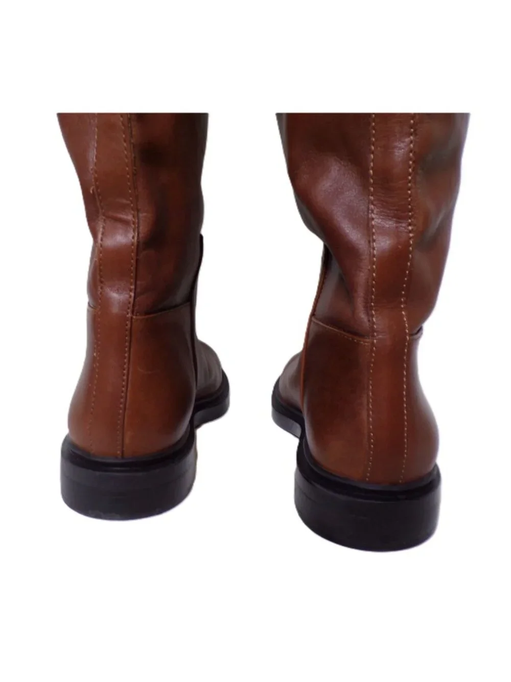 🆕STEVE MADDEN Gaige Knee High Riding Boot Brown Leather 8 - Picture 3 of 10